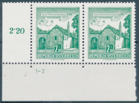 Briefmarke mit Symbolzahl(en)